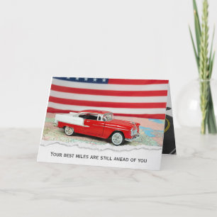 1955 Chevy Car Kaart voor Pensioen