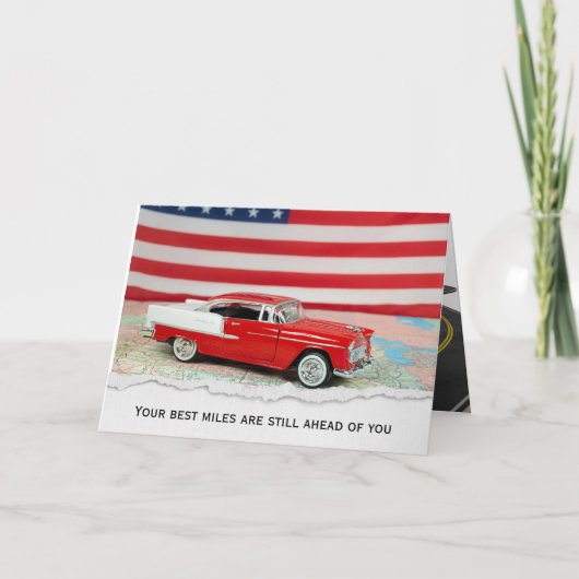 1955 Chevy Car Kaart voor Pensioen (Voorkant)