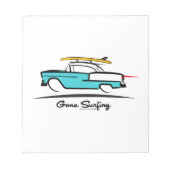 1955 Chevy Hardtop Coupe Surfing Notitieblok (Voorkant)