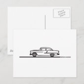 1955 Chevy Hardtop Post Briefkaart (Voorkant / Achterkant)