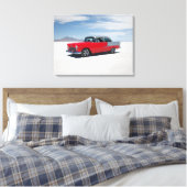 1955 Chevy hete staaf, straat staaf, "tri vijf" "B Canvas Afdruk (Insitu (Slaapkamer))