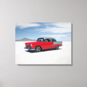 1955 Chevy hete staaf, straat staaf, "tri vijf" "B Canvas Afdruk (Voorkant)