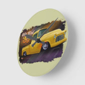 1955 Chevy-klok Ronde Klok (Hoek)