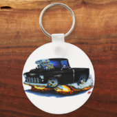 1955 Chevy Pickup Black Truck Sleutelhanger (Voorkant)