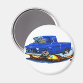 1955 Chevy Pickup Blue Truck Magneet (Voorkant / Achterkant)