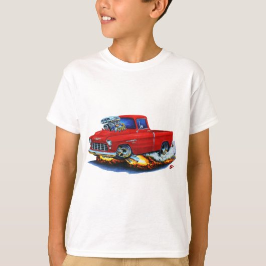 1955 Chevy Pickup Red Truck T-shirt (Voorkant)