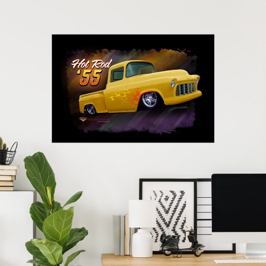 1955 Chevy truck poster (Thuiskantoor)