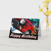 1955 Chevy V6 Hot Rod Kaart (Gele Bloem)