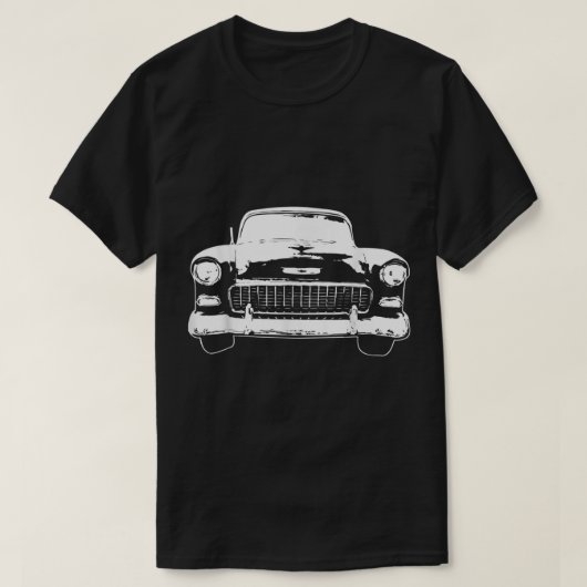 1955 Classic Car Silhouette T-shirt (Design voorkant)