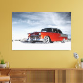 1955 Custom Chevrolet Bel Air Canvas Afdruk (Insitu (Woonkamer))