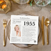 1955 Dagblad Verjaardag Trivia Servet