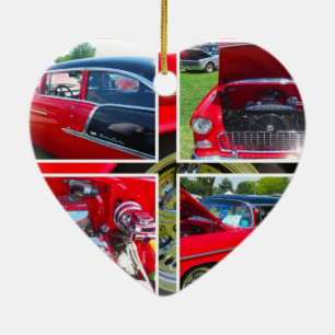 1955 de Collage van de Sedan van Chevrolet Keramisch Ornament