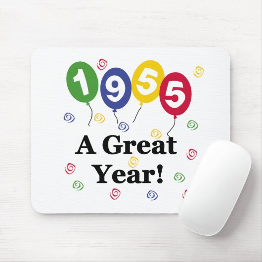 1955 een Grote Verjaardag van het Jaar Muismat (Met muis)