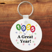 1955 een Grote Verjaardag van het Jaar Sleutelhanger (Voorkant)