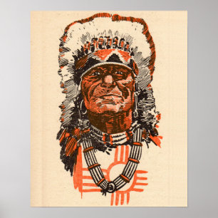 1955 Indiaas chef van Billy the Kind (UK) strips Poster