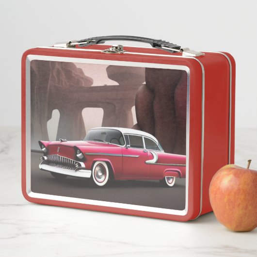 1955 Klassieke Auto Metalen Lunchbox (In situ)
