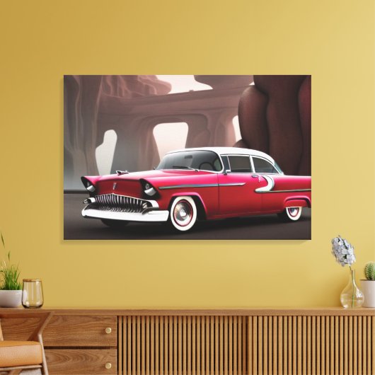 1955 Klassieke autocanvas afdrukken (Insitu (Woonkamer))