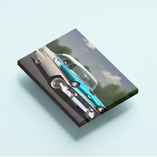 1955 Klassieke autocanvas afdrukken
