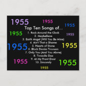 1955 liedjes briefkaart (Voorkant)