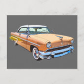 1955 Lincoln Capri Luxury Car Briefkaart (Voorkant)