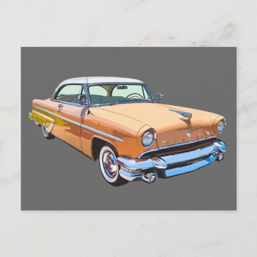 1955 Lincoln Capri Luxury Car Briefkaart (Voorkant)