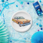 1955 Lincoln Capri Luxury Car Papieren Bordje (Feest)