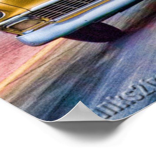 1955 luchtweerrace van chevy bel poster (Hoek)