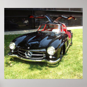 1955 Mercedes Benz 300SL Gullwing Poster