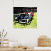 1955 Mercedes Benz 300SL Gullwing Poster (Keuken)