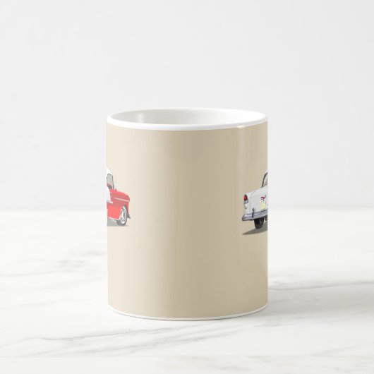 1955 Mok van hoezen - Rood en wit (Center)