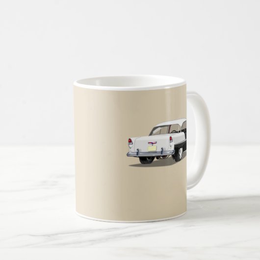 1955 Mok van hoezen - zwart-wit (Voorkant rechts)