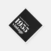 1955  naam Black 70ste verjaardagsfeest Servet (Hoek)