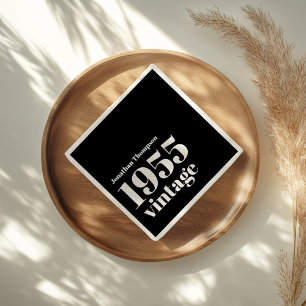 1955  naam Black 70ste verjaardagsfeest Servet