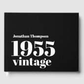 1955  naam Black Male 70ste verjaardagsfeest Gastenboek (Voorkant)