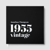 1955  naam Black Male 70ste verjaardagsfeest Gastenboek (Voorkant)