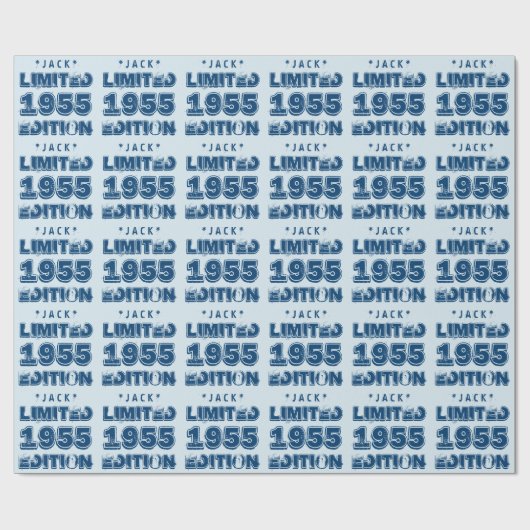 1955 of 1955 YYYYY YYYTHDY Limited Edition 60th V4 Cadeaupapier (Vlak)