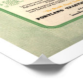 1955 Portland Oregon Trolley Streetcar Map Poster (Hoek)