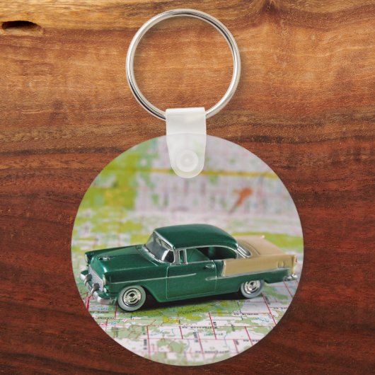 1955 Retro-auto Sleutelhanger (Voorkant)