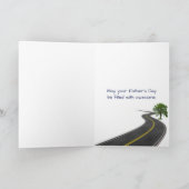 1955 Rode en witte auto Vaderdag Kaart (Binnen)