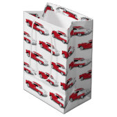 1955 Rood en Wit Chevy Medium Cadeauzakje (Voorkant Gekanteld)