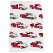 1955 Rood en Wit Chevy Medium Cadeauzakje (Voorkant)