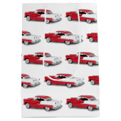 1955 Rood en Wit Chevy Medium Cadeauzakje (Achterkant)