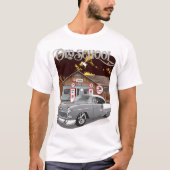 1955 Silver Grey Chevy Bel Air Old School Shirt (Voorkant)