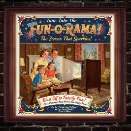 1955  televisie Adverteren Poster