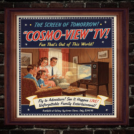 1955  televisie Adverteren Poster