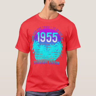 1955 Verjaardag 66e  Esthetische Zonsondergang Pal T-shirt