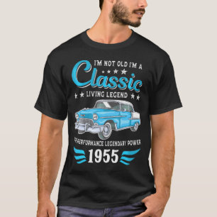 1955 Verjaardagsauto voor legendes geboren in 1955 T-shirt