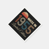 1955 Vintage 70ste verjaardag Servet (Hoek)