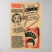 1955  waspoeder en verdraaid schuim poster (Voorkant)