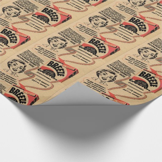 1955  waspoeder omkeren cadeaupapier (Hoek)